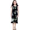 imageMatchable Family Hawaiian Luau Men Women Girl Boy Clothes in Pineapple Garden BlackGirl Wrap
