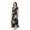 imageMatchable Family Hawaiian Luau Men Women Girl Boy Clothes in Pineapple Garden BlackWomen Cap Sleeve