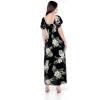 imageMatchable Family Hawaiian Luau Men Women Girl Boy Clothes in Pineapple Garden BlackWomen Maxi Rahee