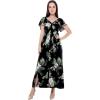 imageMatchable Family Hawaiian Luau Men Women Girl Boy Clothes in Pineapple Garden BlackWomen Maxi Rahee