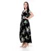 imageMatchable Family Hawaiian Luau Men Women Girl Boy Clothes in Pineapple Garden BlackWomen Maxi Rahee