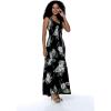 imageMatchable Family Hawaiian Luau Men Women Girl Boy Clothes in Pineapple Garden BlackWomen Maxi Tank