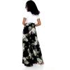 imageMatchable Family Hawaiian Luau Men Women Girl Boy Clothes in Pineapple Garden BlackWomen Wide Leg Pants