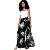 imageMatchable Family Hawaiian Luau Men Women Girl Boy Clothes in Pineapple Garden BlackWomen Wide Leg Pants