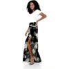 imageMatchable Family Hawaiian Luau Men Women Girl Boy Clothes in Pineapple Garden BlackWomen Wide Leg Pants