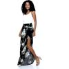 imageMatchable Family Hawaiian Luau Men Women Girl Boy Clothes in Pineapple Garden BlackWomen Wide Leg Pants