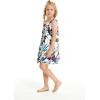 imageMatchable Family Hawaiian Luau Men Women Girl Boy Clothes in Purple OrchidGirl Round Neck Shift