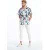 imageMatchable Family Hawaiian Luau Men Women Girl Boy Clothes in Purple OrchidMen Short Sleeve