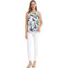 imageMatchable Family Hawaiian Luau Men Women Girl Boy Clothes in Purple OrchidWomen Tank Top
