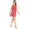 imageMatchable Family Hawaiian Luau Men Women Girl Boy Clothes in Tropical Jungle RedWomen Round Neck Shift Dress