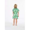 imageMatchable Family Hawaiian Luau Men Women Girl Boy Clothes in Classic Vintage Hibiscus GreenBoy Short Sleeve