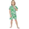 imageMatchable Family Hawaiian Luau Men Women Girl Boy Clothes in Classic Vintage Hibiscus GreenBoy Short Sleeve