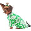 imageMatchable Family Hawaiian Luau Men Women Girl Boy Clothes in Classic Vintage Hibiscus GreenDog Shirt