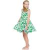 imageMatchable Family Hawaiian Luau Men Women Girl Boy Clothes in Classic Vintage Hibiscus GreenGirl Fit and Flare