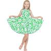 imageMatchable Family Hawaiian Luau Men Women Girl Boy Clothes in Classic Vintage Hibiscus GreenGirl Fit and Flare