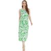 imageMatchable Family Hawaiian Luau Men Women Girl Boy Clothes in Classic Vintage Hibiscus GreenWomen Maxi Tank