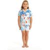 imageMatchable Family Hawaiian Luau Men Women Girl Boy Clothes in Flowering Koi BlueBoy Short Sleeve