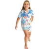 imageMatchable Family Hawaiian Luau Men Women Girl Boy Clothes in Flowering Koi BlueBoy Short Sleeve