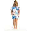 imageMatchable Family Hawaiian Luau Men Women Girl Boy Clothes in Flowering Koi BlueBoy Short Sleeve