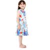 imageMatchable Family Hawaiian Luau Men Women Girl Boy Clothes in Flowering Koi BlueGirl Fit and Flare