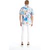 imageMatchable Family Hawaiian Luau Men Women Girl Boy Clothes in Flowering Koi BlueMen Short Sleeve