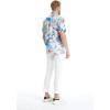 imageMatchable Family Hawaiian Luau Men Women Girl Boy Clothes in Flowering Koi BlueMen Short Sleeve