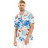 imageMatchable Family Hawaiian Luau Men Women Girl Boy Clothes in Flowering Koi BlueMen Short Sleeve