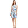 imageMatchable Family Hawaiian Luau Men Women Girl Boy Clothes in Flowering Koi BlueWomen Fit and Flare