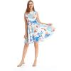 imageMatchable Family Hawaiian Luau Men Women Girl Boy Clothes in Flowering Koi BlueWomen Fit and Flare