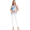 imageMatchable Family Hawaiian Luau Men Women Girl Boy Clothes in Flowering Koi BlueWomen Tank Top
