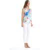 imageMatchable Family Hawaiian Luau Men Women Girl Boy Clothes in Flowering Koi BlueWomen Tank Top