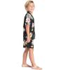 imageMatchable Family Hawaiian Luau Men Women Girl Boy Clothes in Hibiscus BlackBoy Short Sleeve