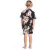 imageMatchable Family Hawaiian Luau Men Women Girl Boy Clothes in Hibiscus BlackBoy Short Sleeve