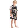 imageMatchable Family Hawaiian Luau Men Women Girl Boy Clothes in Hibiscus BlackBoy Short Sleeve