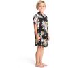imageMatchable Family Hawaiian Luau Men Women Girl Boy Clothes in Hibiscus BlackBoy Short Sleeve