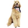 imageMatchable Family Hawaiian Luau Men Women Girl Boy Clothes in Hibiscus BlackDog Bandana