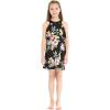 imageMatchable Family Hawaiian Luau Men Women Girl Boy Clothes in Hibiscus BlackGirl Ruffle Tank