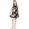 imageMatchable Family Hawaiian Luau Men Women Girl Boy Clothes in Hibiscus BlackGirl Ruffle Tank