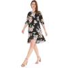 imageMatchable Family Hawaiian Luau Men Women Girl Boy Clothes in Hibiscus BlackWomen 34 Sleeve