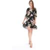 imageMatchable Family Hawaiian Luau Men Women Girl Boy Clothes in Hibiscus BlackWomen 34 Sleeve