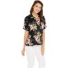 imageMatchable Family Hawaiian Luau Men Women Girl Boy Clothes in Hibiscus BlackWomen Aloha Shirt