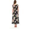 imageMatchable Family Hawaiian Luau Men Women Girl Boy Clothes in Hibiscus BlackWomen Cap Sleeve