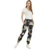 imageMatchable Family Hawaiian Luau Men Women Girl Boy Clothes in Hibiscus BlackWomen Jogger Pants