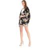 imageMatchable Family Hawaiian Luau Men Women Girl Boy Clothes in Hibiscus BlackWomen Kimono Cardigan