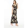 imageMatchable Family Hawaiian Luau Men Women Girl Boy Clothes in Hibiscus BlackWomen Maxi Rahee