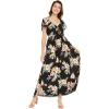 imageMatchable Family Hawaiian Luau Men Women Girl Boy Clothes in Hibiscus BlackWomen Maxi Rahee