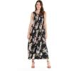 imageMatchable Family Hawaiian Luau Men Women Girl Boy Clothes in Hibiscus BlackWomen Maxi Tank