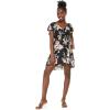 imageMatchable Family Hawaiian Luau Men Women Girl Boy Clothes in Hibiscus BlackWomen Short Rahee