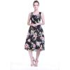 imageMatchable Family Hawaiian Luau Men Women Girl Boy Clothes in Hibiscus BlackWomen Short Tank