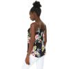 imageMatchable Family Hawaiian Luau Men Women Girl Boy Clothes in Hibiscus BlackWomen Spaghetti Strap Top